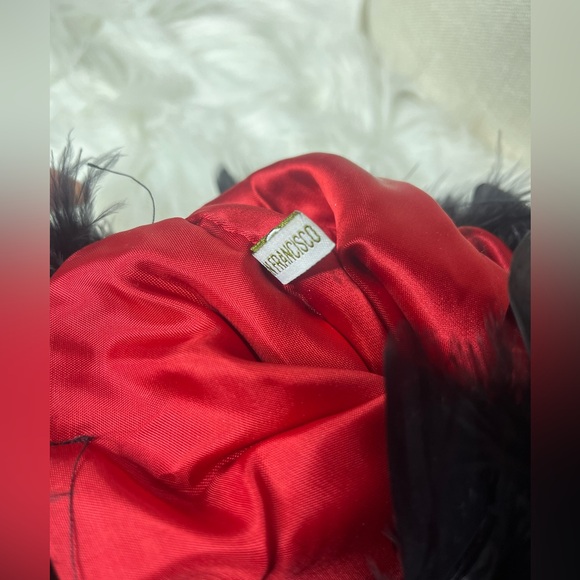 Stocking 🎄🎅🏼VINTAGE Oi San Francisco Leopard and Feather Stocking - Picture 5 of 10